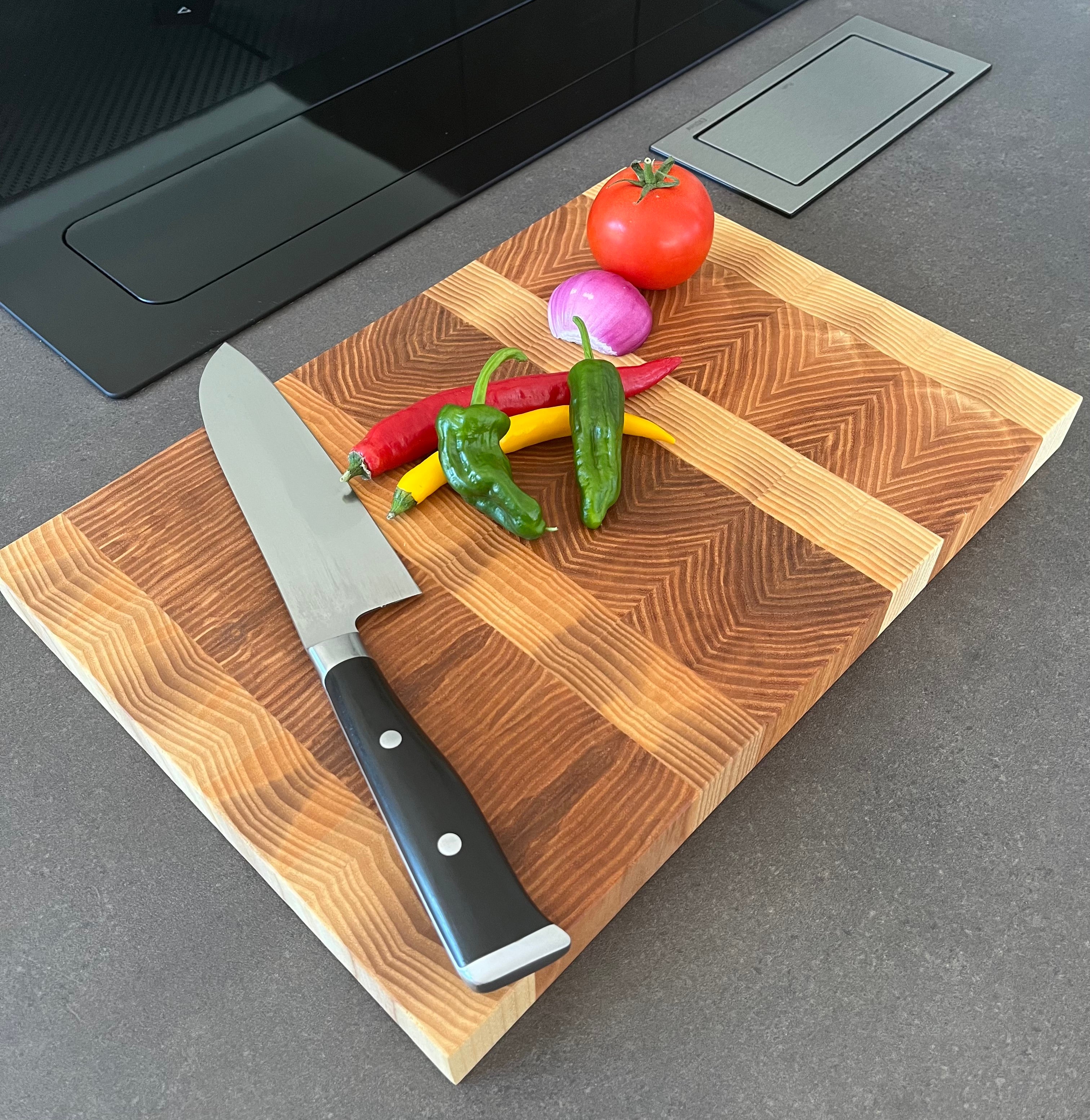 Stirnholz Schneidebrett aus Esche