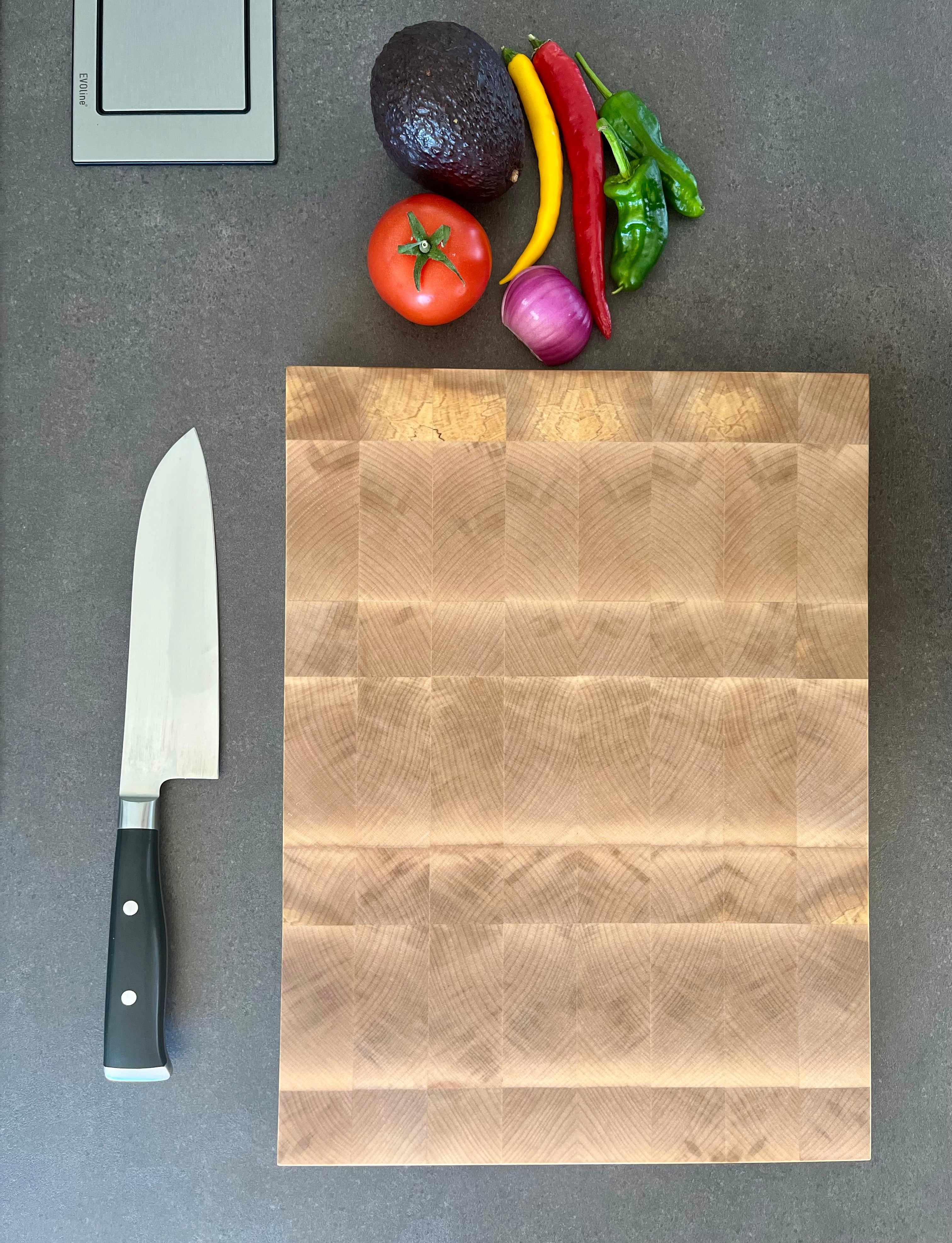 Stirnholz Schneidebrett aus Ahorn