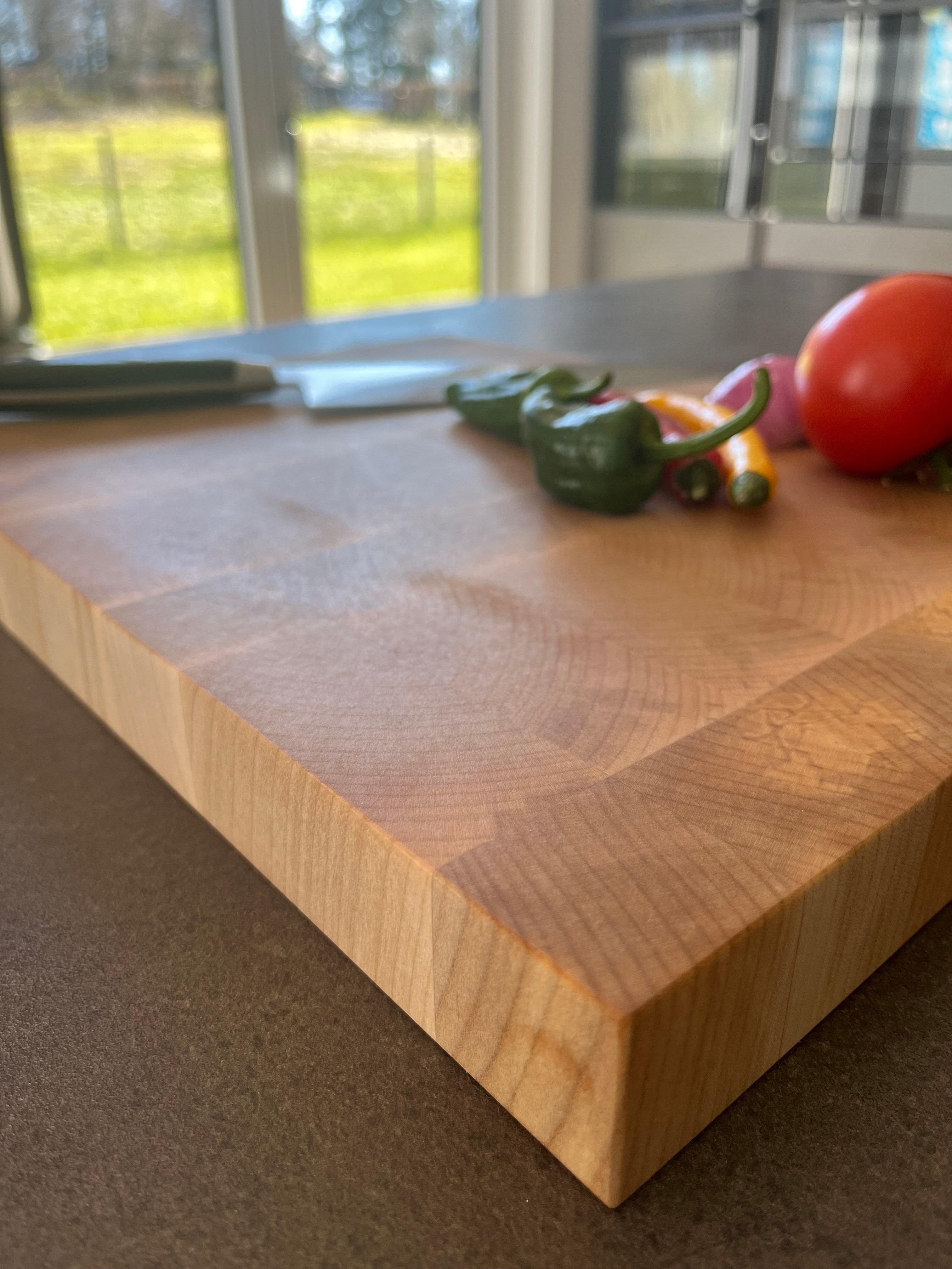 Stirnholz Schneidebrett aus Ahorn