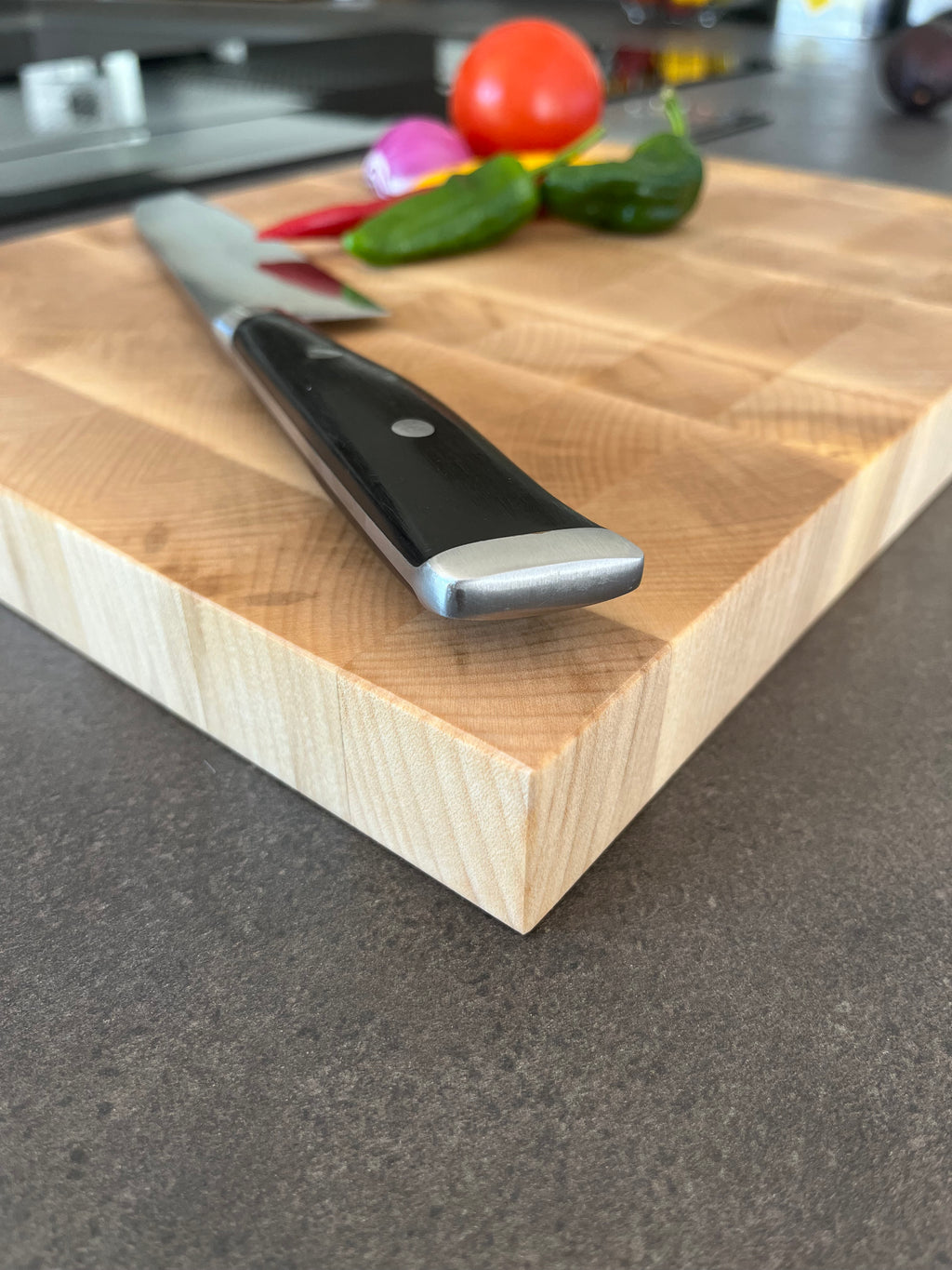 Stirnholz Schneidebrett aus Ahorn